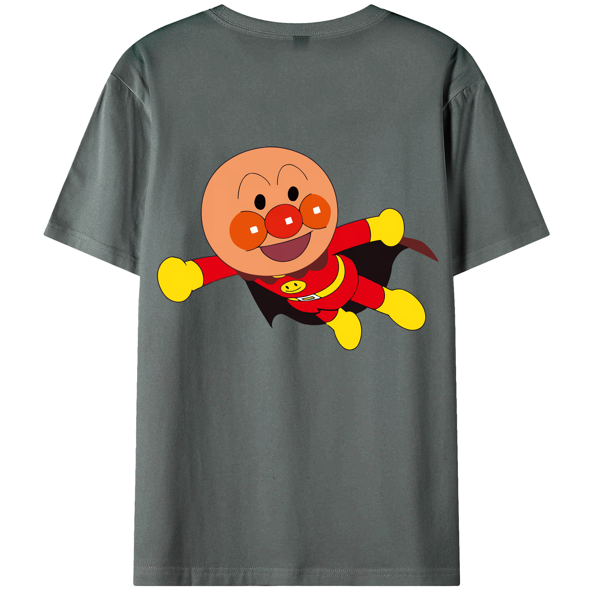 （画像用） アンパンマン Anpanman 綿100％ メンズ半袖Tシャツ（バックプリント） 通気性